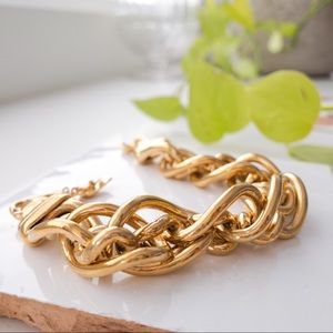 Vintage Gold Chunky Chain Bracelet